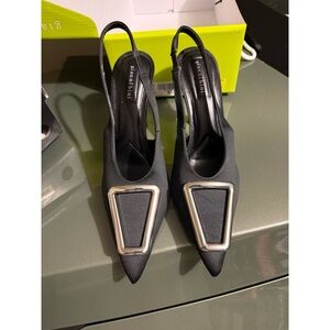 Gianni Bini Black Slingback Heels